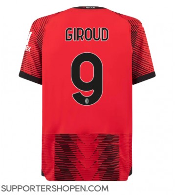 AC Milan Olivier Giroud #9 Hemma Matchtröja 2023-24 Kortärmad